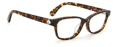 Premium Women Kate Spade Eyeglasses: Kenley / F - Havana(2) - SpecSMART Eye Clinic (Diagonal View)